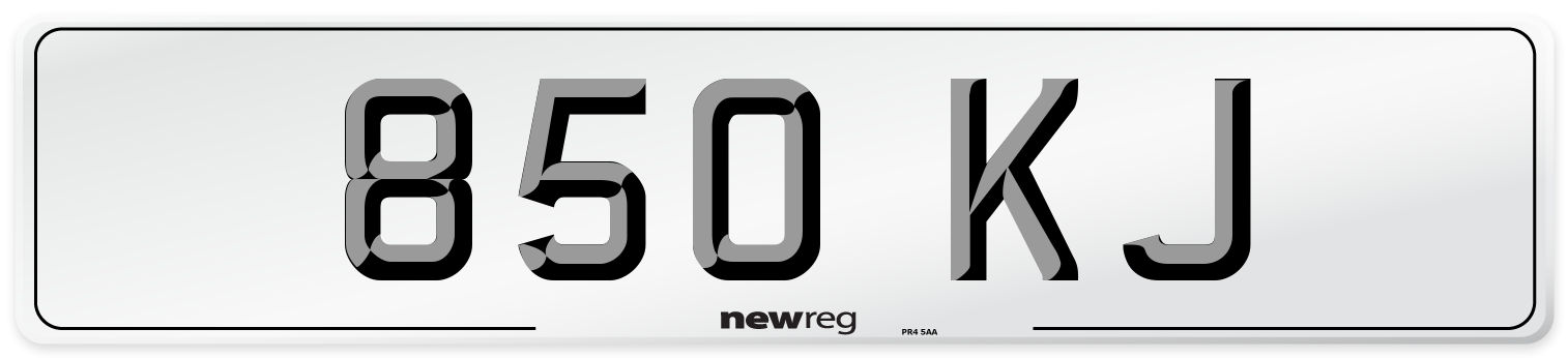 850 KJ Number Plate from New Reg